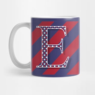 Old Glory Letter E Mug